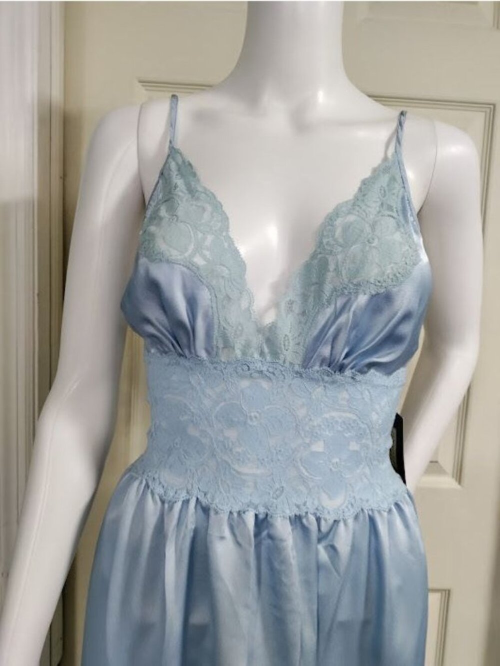 Vintage Jennifer Moore SZ M Lace Trim Whimsy Coquette Fairy Satin Gown NWT - Picture 8 of 10